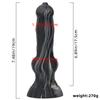 Dildo Pene di Cane Senza Uova Simulato Colore Misto per Donna Dispositivo di Masturbazione Corte Posteriore Grande Plug Anale Strumento di Espansione Anale