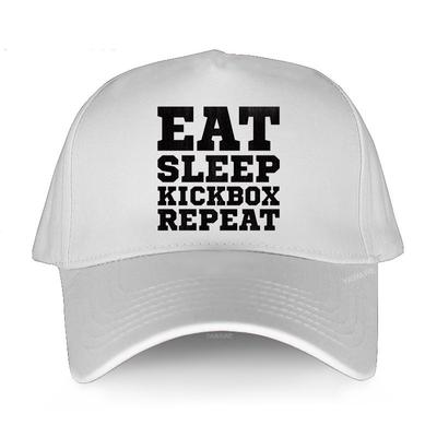 Gorra de Lujo Moda algodón sombrero para el sol visera unisex EAT SLEEP KICKBOX REPEAT AHX Gorra Nueva Ajustable Estilo Simple gorras de béisbol para hombre