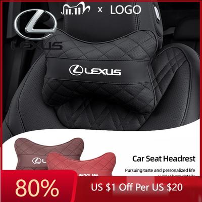 2026 Hot Interior Stickers 1Pcs Car Seat Neck Pillow Headrest Auto Accessories For GS IS LS500h ES260 ES300h RX350h NX260