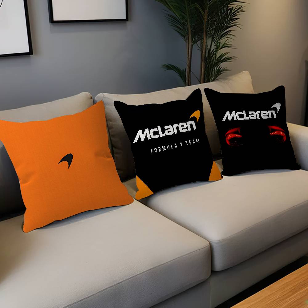 Funda de Almohada Decorativa Estética de Habitación con Logo M-McLaren Decoración del Hogar Dormitorio Cama Sofá Funda de Cojín 45x45