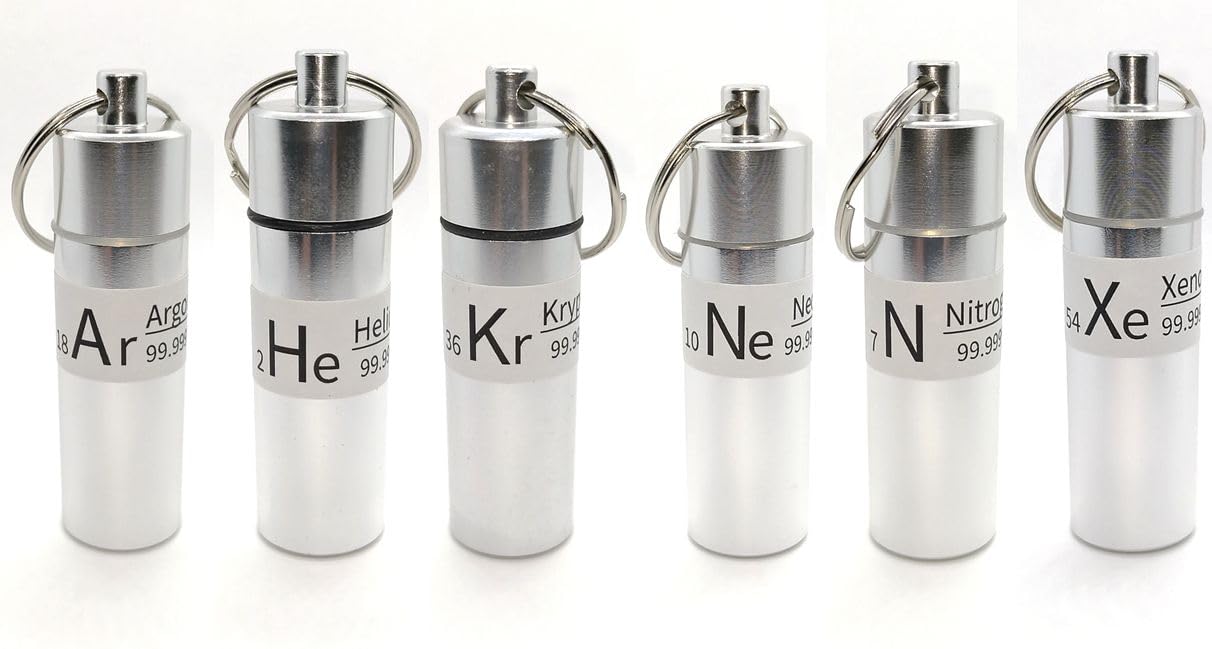 

Elemental Specimens: Gaseous Elements (Set of 6)