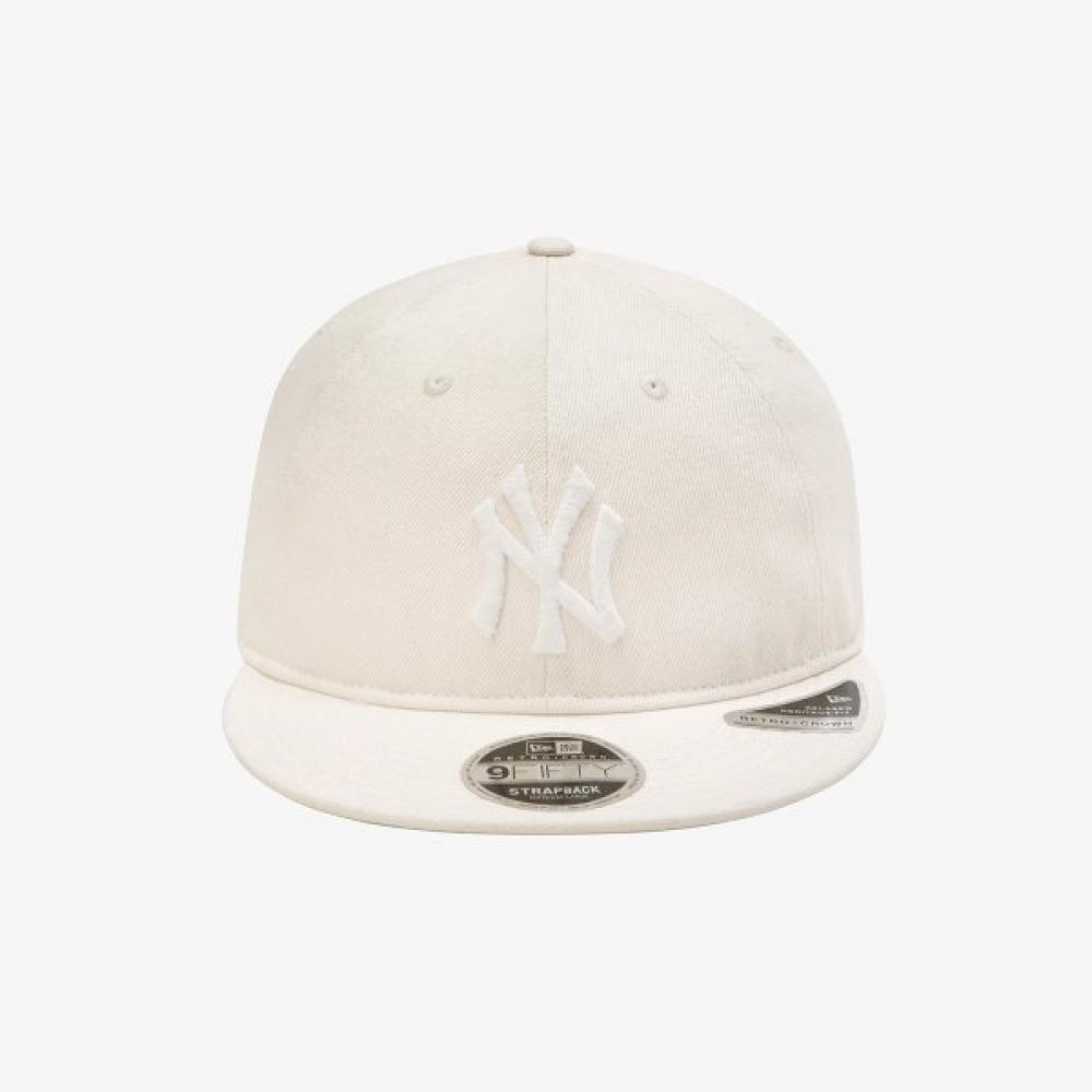 New Era New York Yankees Denim Basic Retro Crown Strapback Ivory 15131623