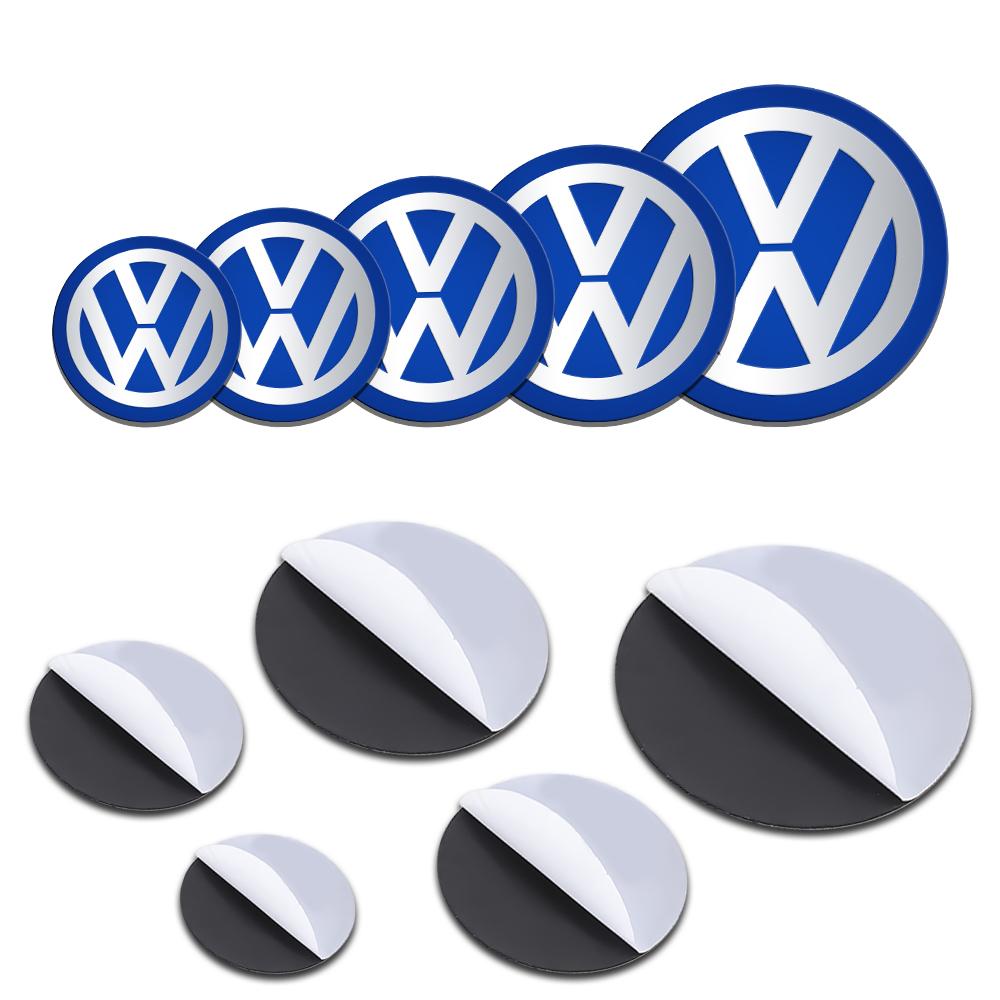 Pour VW Volkswagen Jetta MK5 Golf 4 pièces Pour Volkswagen VW 70mm 80mm 90mm 100mm 120mm Emblème de Voiture Cache-Moyeux Badge Autocollant