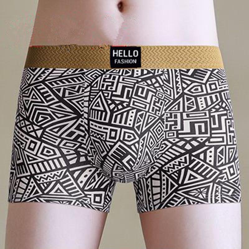 

American Retro Ethnic Style Men s Boxer Briefs - Breathable Youth Shorts XL [50-60 kg]