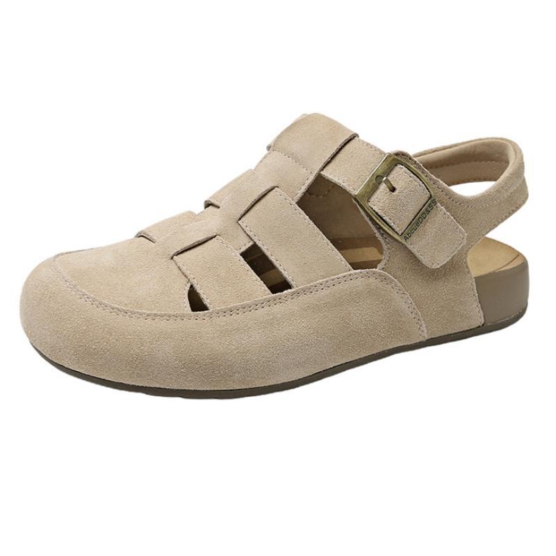 Fashion 2025 Summer New Style Hollow Breathable Women Sandals Classical Outside Beach Flat Shoes Colsed Toe Low Heels Women Sandals