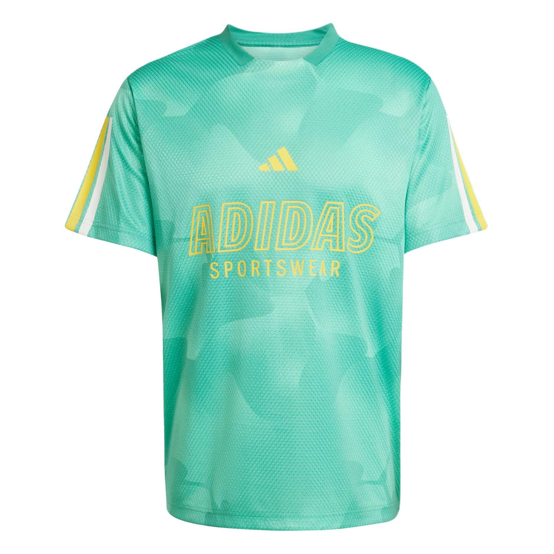 Adidas Sportswear Tiro Nations Pack Comfortable Round Neck Short Sleeve T-Shirt Unisex Tops Green White Multicolor JC8003 M