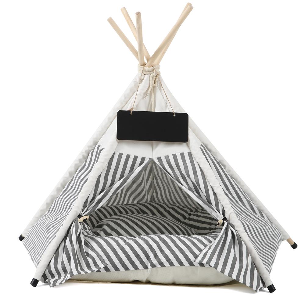 Cozy Detachable Pet Tent House Winter Warm Cat Dog Bed Washable Cushion Mat for Kittens Puppies Indoor Outdoor Shelter