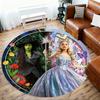 1pc Wicked Pattern Office Round Rugs, Under Chair Round Rugs for Living Room, Bedroom, Bathroom Decoration Carpet 091848