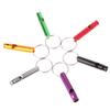 Aluminum Alloy Emergency Keyring Whistle Safety Survival Whistle for Hiking Camping Training Outdoors Sports Training