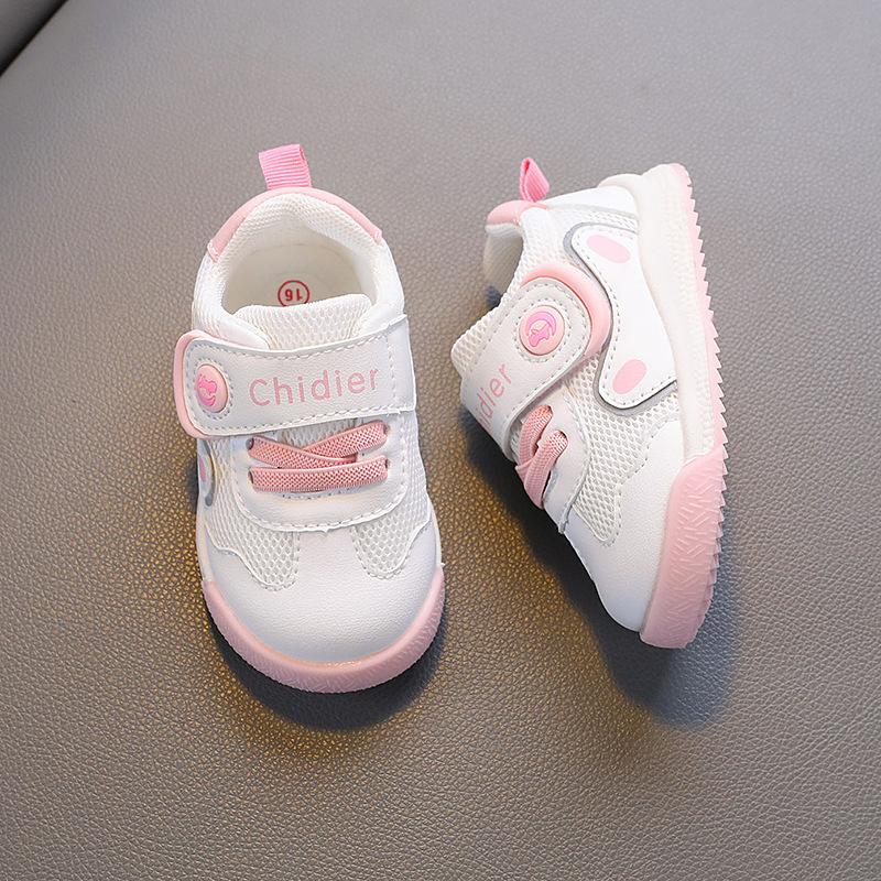 

Children s Walking Shoes Spring Autumn New for Girl Baby Shoe Soft Soled Anti Slip for Boy Baby Tennis Casualshoes for Girl Shoe 16insole12.5cm розовый
