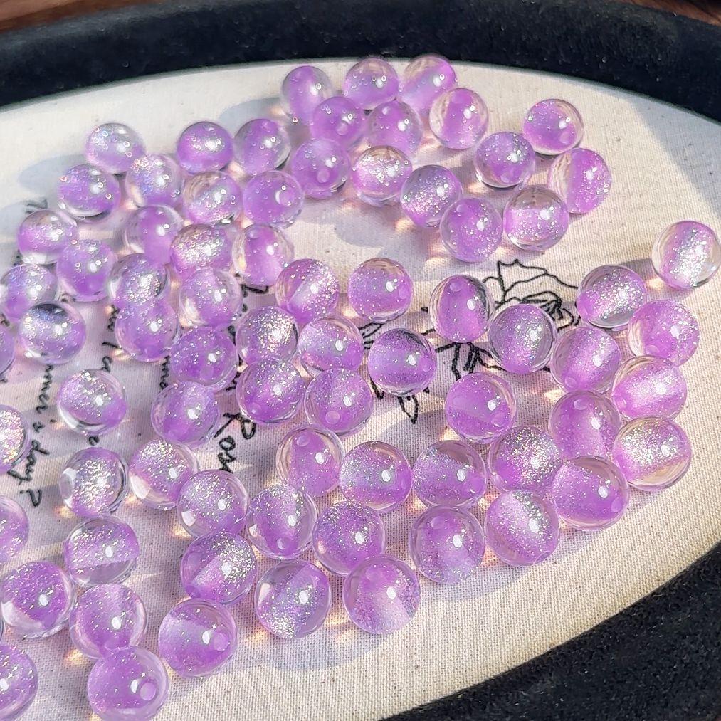 16Mm Soft Heart Filling Dream Starry Sky Fine Flash Cat Eye Resin Loose Beads Handmade DIY Beaded Mobile Phone Chain Accessories