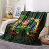 St. St. Patrick's Day Flanelldecke mit Aufdruck, Hohe Qualität, Bequem für alle Jahreszeiten, Heimdekoration, Wärme und Komfort