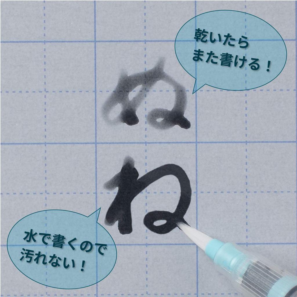 Kuretake Fude Water Water Medium Point Pen, Brush, Calligraphy, KG205-110S