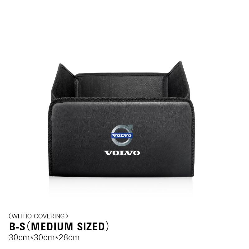 Car Trunk Leather Storage Box Foldable Auto Organizer Bag For Volvo Xc60 Xc90 V40 V60 S60 V50 V90 S80 C40 XC40 V70 XC70 C30 C70