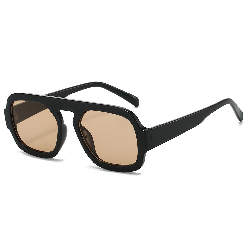 

Vintage New Square Oversized Ladies Vintage Gradient Lens Sunglasses UV400 Female Male Adult Unisex Sunglasses as pictures