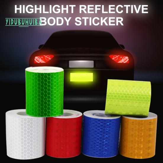 

Автомобильная светоотражающая лента для предотвращения столкновений, водонепроницаемая защитная универсальная автомобильная наклейка, светоотражающая предупреждающая защитная лента, детали мотоцикла