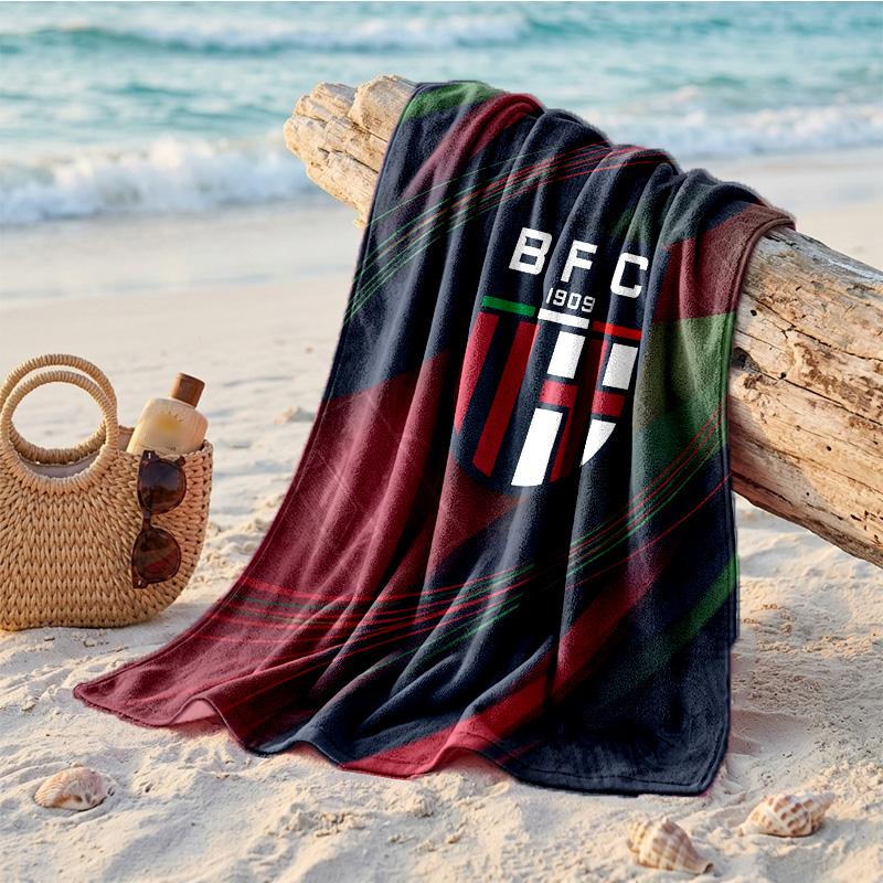 Bologna FC Print Mikrofaser Strandtuch Schnelltrocknend Saugfähig Großes Handtuch für Strand Schwimmen Reisen