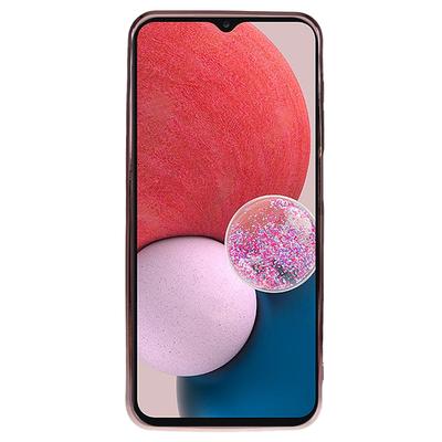 KADEM TPU Rückseite für Samsung Galaxy A13 4G Farbverlauf Glitzer Blumenmuster Strass Handyhülle