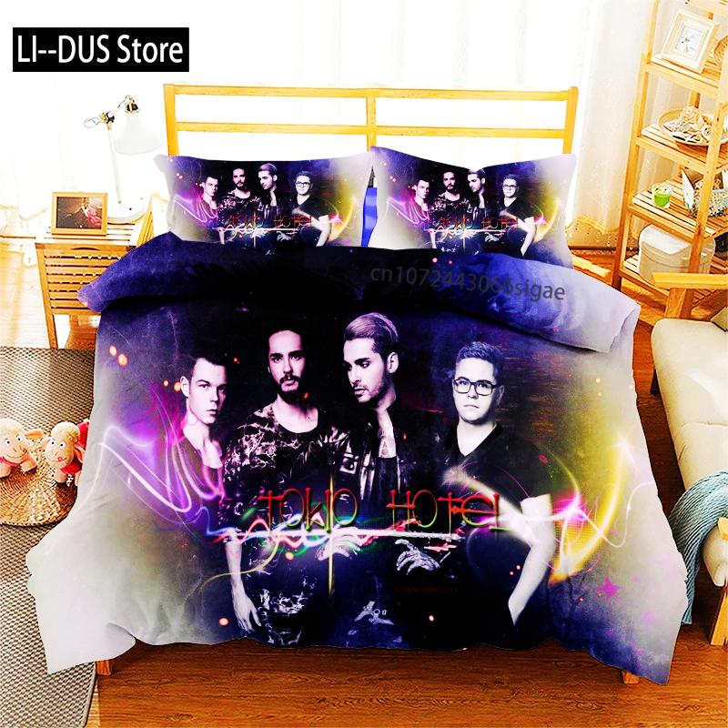 Rock Band Tokio Hotel3D Print Bedding Set Duvet Covers Pillowcases One Piece Comforter Bedding Sets Bedclothes Bed K581