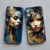 Portrait Art Watercolor Painting Phone Case For iPhone 15 14 13 12 Mini 11 Pro Max SE2 15 14 7 8 Plus XS X XR Shockproof Covers