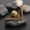 Decorations Copper Craft Collection Living Room Table Pets Snail Figurines Desk Ornament Animal Toy