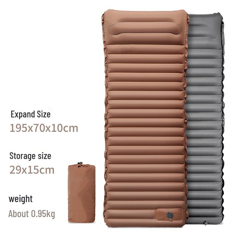 Thickened Outdoor Foldable Moisture-Proof Inflatable Tent Mat, Suitable for Single or Double Use.