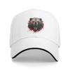 1pc Bear Pattern Baseball Cap Compatible for Men & Women - Adjustable Unisex Vintage Hat with Bear Face, Casual Outdoor Cap