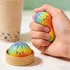 Dumpling Shaped Stress Relief Toy with Steamer Box Squishy Soft Material Suitable for Hand Squeezing and Play