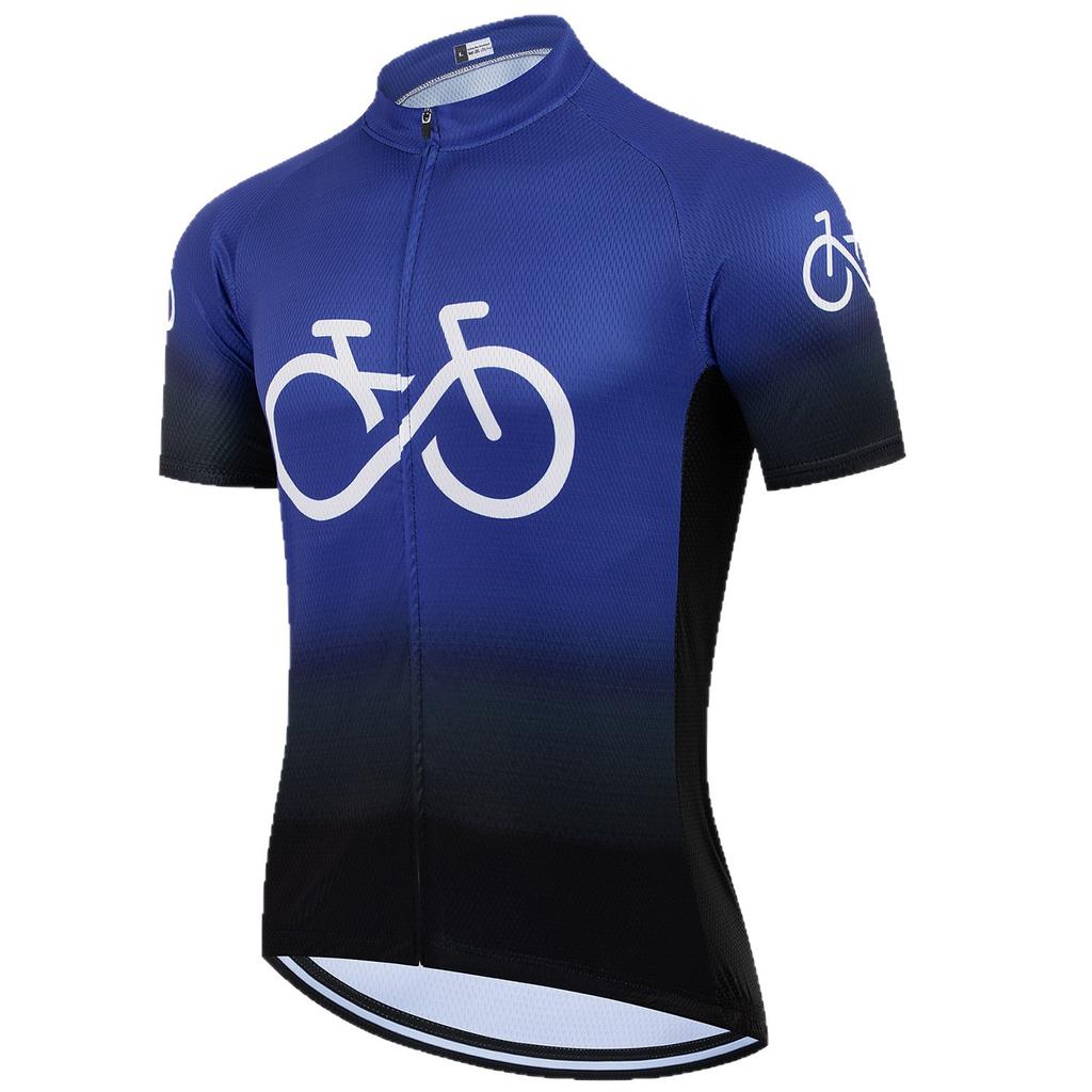 Road Bike Cycling Suit Men's Summer Quick-drying Breathable Bicycle Cycling Top Outdoor Cycling Short Sleeves