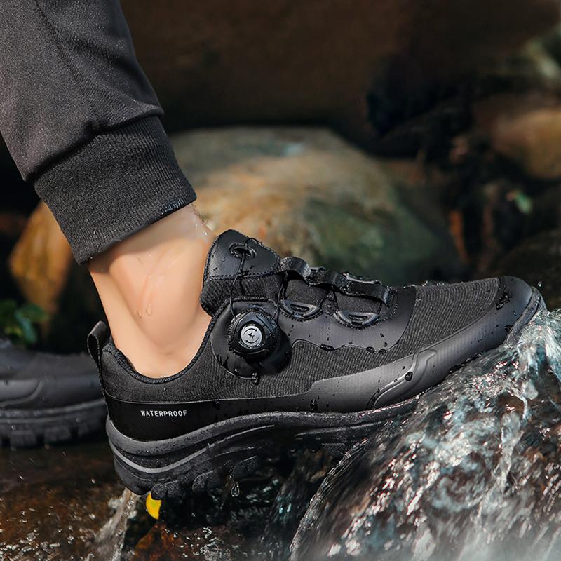 Scarpe Impermeabili da Escursionismo Uomo Scarpe da Sentiero Outdoor Trekking Scarpe da Ginnastica Ultraleggere Stivali Antiscivolo Stivali da Wading