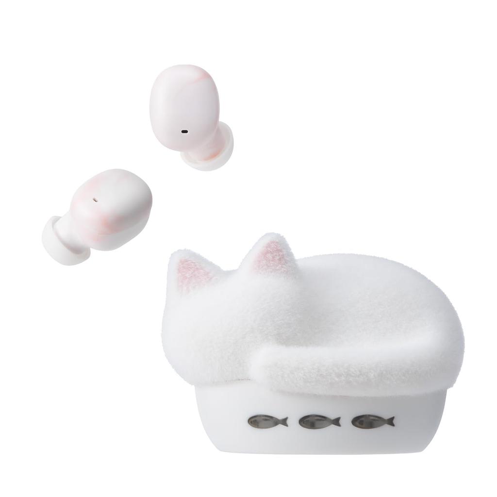 Radius True Wireless NEKO True Wireless Cat Fluffy Flocked Fully TWS HP-C28BTF Earphones Earphones, Earphones, Version, Wireless, AAC, Lightweight,