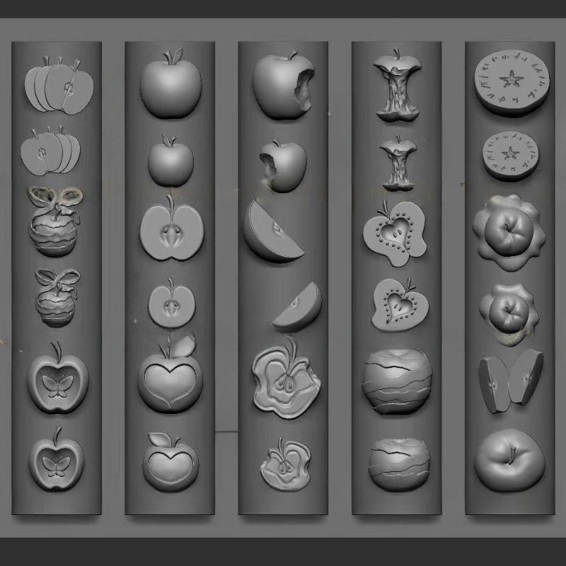 Cartoon Cute Animals 3D Silicone Nail Mold Diy Fruit Design Transparent Mold Manicure Design Tools Nail Art Decoration