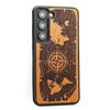 Bewood Wooden Case for Samsung Galaxy S23 Wind Rose Merbau