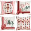 New Christmas Pillow Case Snowman Christmas Tree Linen Decoration Home Living Room Sofa Pillow