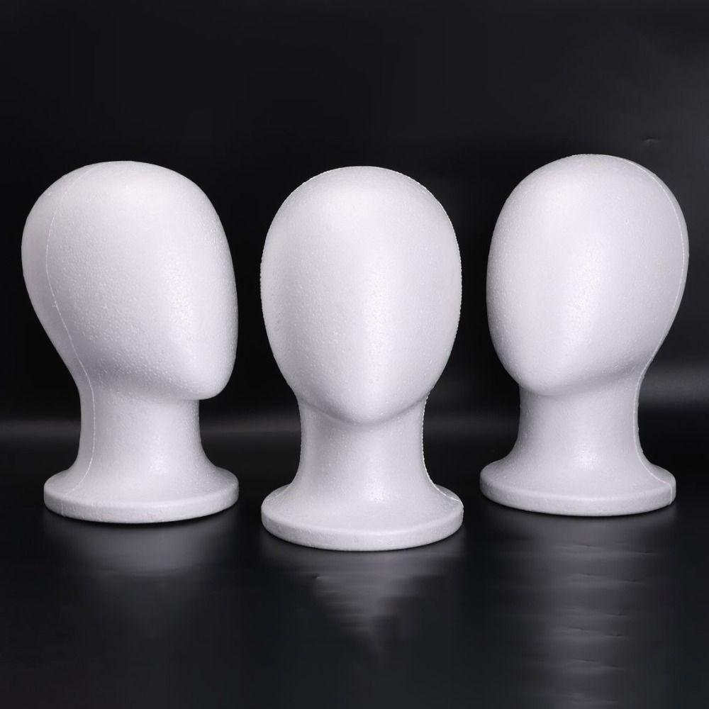 Stable Foam Mannequin Head Lightweight Manikin Head New Jewelry Headwear Display