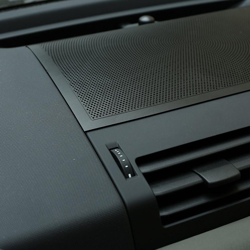 For Land Rover Defender 90 110 130 2020-2024 Aluminum Alloy Black Car Dashboard Speaker Net Cover Trim Interior Car Accessories