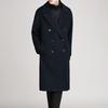 Men Korean Style Over Knee Thickened Woolen Coat Winter Casual Outerwear