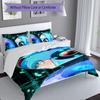 3pcs Cartoon Rockman Game Megaman pattern bedding set duvet cover set includes duvet cover &pillowcases, perfect all season bedroom decoration & gift