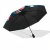 1pc Forest Flowers Fashionable Automatic Opening/Closing Folding Umbrella with 8 Bones, Windproof Portable, Daily Use172