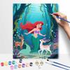 Disney Цифровой набор для масляной живописи Арт-набор Русалка Океан Олень Ручная работа Раскрашивание Картина Домашний декор