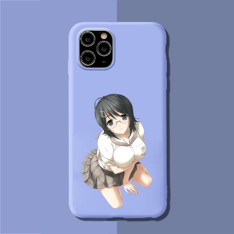 YNDFCNB Yosuga no Sora Phone Case Soft Solid Color for iPhone 11 12 13 mini pro XS MAX 8 7 6 6S Plus X XR