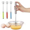 Batidor de Huevos Semiatomático Multicolor Batidor de Huevos Batidora Manual Manual Giratoria Automáticamente Utensilios para Crema Batidor Batidora Manual Gadgets de Cocina
