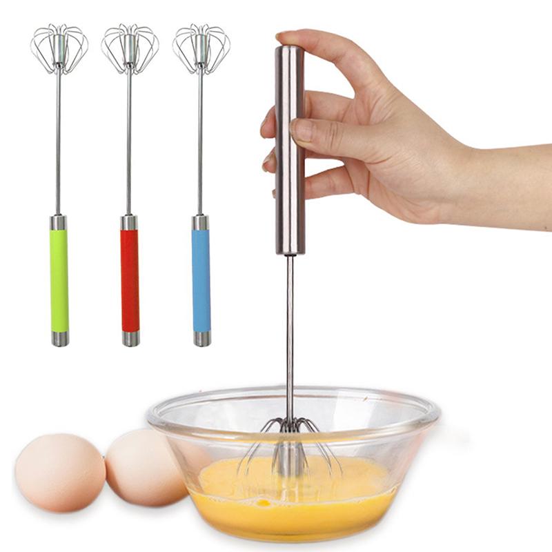 Batidor de Huevos Batidora de Mano Multicolor, Batidor Auto-Giratorio Semiautomático Gadgets de Cocina