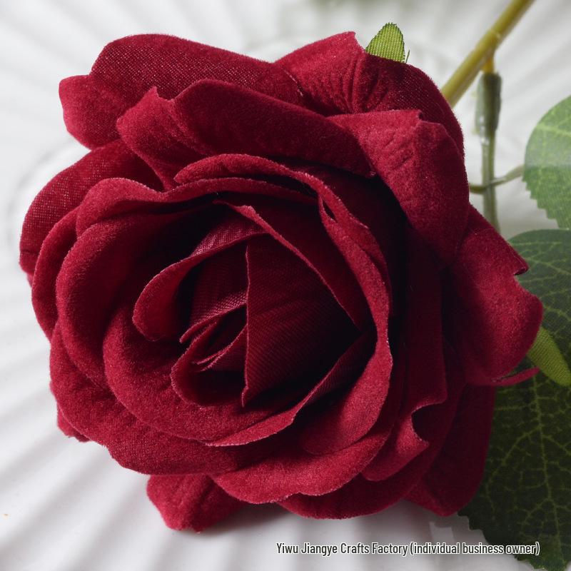 Large Flannel Rose Silk Bouquet for Wedding and Valentine's Day Home Decor