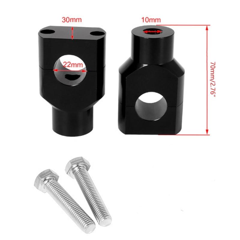 Motorcycles Handlebar Risers Clamp Mounting Mount Risers Aluminum 7/8" 1" Clamp
