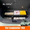For Leapmotor T03 2024 2025 2026 Car Rear Trunk Box Luggage Panel Fit Storage Box With Lid Waterproof Storage Box Accessories