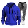 Spring and Autumn Sports Sweater Set Men's Zipper Hoodie Sportswear Set Sweater Sweatpants Set