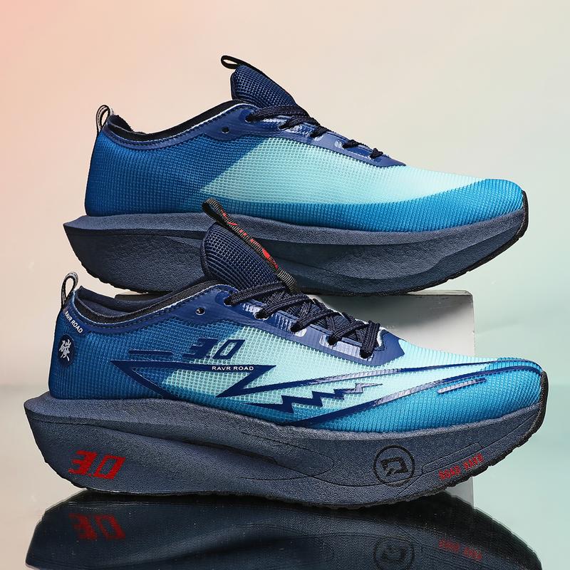 Men Sports Speciality Running Shoes Carbon Board Marathon Breathable Lightweight Women's Athletic Nonskid Sneakers