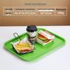 Non-Slip Rectangular Burger Tray for Restaurants