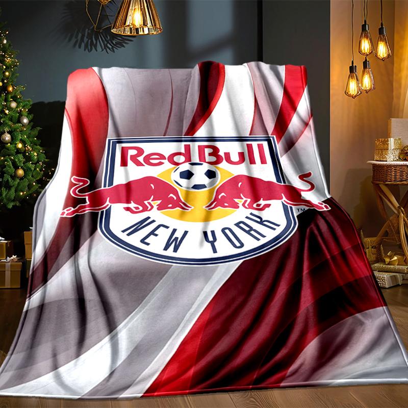 New York Bulls Crest Blanket Lightweight Ideal Bedding Blanket Perfect for Travel, Camping, Living Rooms, Offices, Sofas, Fan Christmas gift